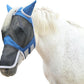 Horse Fly Mask with Ears & Long Nose Cover | Forelock Opening for Tangle-Free Mane Care | UV Protection & Breathable Mesh | No Rub Fit and Enhanced Visbility for Trail Riding RoyalBlue Pony