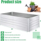 SnugNiture Galvanized Raised Garden Bed 6x3x2FT Outdoor Large Metal Planter Box Steel Kit for Planting Vegetables, Flowers