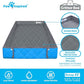 Paw Inspired Critter Box Washable Cage Liner, Reversible Fleece Bedding with Raised Sides for Ferrets, Guinea Pigs, Rats, Chinchillas, and Other Small Animals (Critter Nation/Ferret Nation, Gray/Blue)