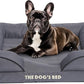 The Dog’s Bed, Orthopedic Standard Foam Waterproof Dog Bed with Standard Support, Medium Grey with Black Trim, Waterproof, Supportive Dog Bed with Replaceable Covers, Veterinary Approved