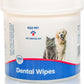Rad Health Dog Dental Wipes - 100ct Pet Dental Finger Wipes, Easy No-Brush Teeth Cleaning, Removes Plaque & Tartar, Boosts Oral Hygiene, Freshens Breath, Gentle on Mouth, Strong on Build-Up