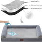 BFPETHOME Washable Dog Beds for Extra Large Dogs, Orthopedic Dog Bed Extra Large, Big Dogs Couch with Removable Washable Cover, Waterproof Lining and Nonskid Bottom, Egg-Crate Foam Pet Sofa