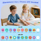 Smart Watch for Kids, 1.85" Fitness Tracker Pedometer Watch, Health, Sleep Monitor, Puzzle Games, Alarm Clock, Camera, Music Player, Torch, Activity, Gift Toys for 4 - 13 Years Old Boys and Girls