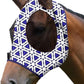Harrison Howard Super Comfort Stretchy Fly Mask Large Eye Space with UV Protection Soft on Skin with Breathability Magic Prism Cob (Medium)