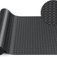 Breling 16 in x 10 ft Rubber Diamond Plate Rolls Mats, Heavy Duty Flooring Rug for Trailers Garage, PVC Water/Stain Outside Stall Resistant Parking Rv Tool(Black)