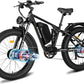 PHILODO Forester Electric Bike, 60V 26Ah Bike Battery for Long Range with 5000W Dual Motor Ebike for Adults, 26x4 Electric Bike Fat Tires for All Terrain Electric Mountain Bike