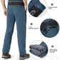 YSENTO Men's Fleece Lined Ski Snow Pants Winter Waterproof Softshell Insulated Hiking Cargo Pants