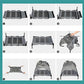 Outdoor XLarge Elevated Dog Bed with Canopy- Durable Oxford Fabric Chew Proof Waterproof Raised Portable Camping Dog Beds Cots with Removable Cover Shade