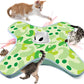 VIWIK Interactive Cat Toys for Indoor Cats, Hide and Seek Moving Feather Toy for Bored Adult Cats with Suction Cup & Cover, Automatic Kitten Wand Toy, Cat Enrichment Toys for All Breeds Green