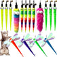 Cat Worm Teaser Toys Wand Attachments Fishing Pole Toy Refill - 16pcs Assorted Cat Worms