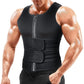 Sauna Vest Waist Trainer for Men - Mens Sauna Suit Double Sweat Belt Body Shaper for Gym Workout Exercise