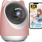 Indoor Camera, Cameras for Home Security,Home Cameras Indoor for Baby&Pet Monitoring,Night Vision,Smart Motion Tracking, Pan360° & Tilt 180°, 3MP Wi-Fi Two-Way Audio （Pink
