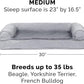 Furhaven Cooling Gel Dog Bed for Medium/Small Dogs w/ Removable Bolsters & Washable Cover, For Dogs Up to 35 lbs - Plush & Suede Sofa - Gray, Medium