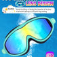 Rantizon Swim Goggles 2 Pack, Wide View Anti Fog&UV Swimming Goggles for Audlt, No Leaking Swim Glasses for Men Women Kids