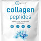 Micro Ingredients Bovine Collagen Peptides Powder, 1lb | Type I & III + Natural Protein | Grass-Fed Bovine Source | Unflavored | Supports Skin, Joint & Bone Health | Paleo, Non-GMO