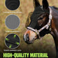 JWODVNTH Fly Masks for Horses with Ears - Large Eye Space, Comfort, UV-Block - Horse Fly Mask for Daily Stable, Hot Weather Riding, and Competition - Cob, Black