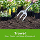 Garden Tool Set, 3 Pack Aluminum Heavy Duty Gardening Kit Includes Hand Trowel, Transplant Trowel and Cultivator Hand Rake with Soft Rubberized Non-Slip Ergonomic Handle, Garden Gifts