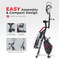 Sunny Health & Fitness Row-N-Ride PRO, Full Body Combo Squat Machine w/Optional Resistance Band, Easy Setup Ab Workout Exercise Equipment for Home, Whole Body Cardio, Optional SunnyFit App Connection