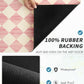 AMOAMI Coffee Mat Hide Stain Rubber Backed Absorbent Dish Drying Mat for Kitchen Counter - Fits Under Coffee Maker or Machine - PINK 17x31.5