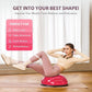 ZELUS Balance Ball Trainer with Resistance Bands and Foot Pump, Inflatable Yoga Ball for Home Gym Workouts, 23 Inch Exercise Half Ball for Balance Training Core Strength Fitness More, 330lb Cap