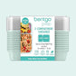 Bentgo 20-Piece Lightweight, Durable, Reusable BPA-Free 2-Compartment Containers - Microwave, Freezer, Dishwasher Safe - Mint