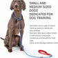 Dog Anti-Slip Leash 5FT with Metal Stopper - Durable No-Pull Training Lead for Small, Medium & Large Dogs - Comfortable Handle Nylon Rope, Tangle-Free Pet Walking Leash (Blue, 5 FT)