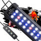 Pawfly 11W Aquarium LED Light for 12 to 18 Inch Extendable Fish Tank Light with Full Spectrum Brilliant White Blue Red Lights with Daytime & Night Modes Timer Auto On/Off Adjustable Brightness