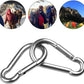 Spring Snap Hooks M5 M6 M8 M10 Carabiner Heavy Duty Carabiner Clips Galvanized Steel Quick Links Caribiniers Hammocks Hooks for Camping Hiking Outdoor Swing Pet Leash Gym