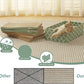 MECOOL Cat Scratching Board，5PC Cat Scratch Pad with Box，Reversible Corrugated Cat Scratcher Cardboard and Lounge Bed for Indoor Cats, Catnip