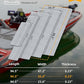 FOCEAN Boat Flooring EVA Foam Boat Decking Faux Teak Marine Flooring Boat Mat Boat Carpet Sheet for Motorboat RV Yacht Kayak Surfboard, 94.5"x 47.2"/35.4"/23.6"/15.7"