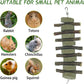 Rabbits Chew Toys Bunny Treats Natural Wood Timothy Hay Grass Chew Toys Treats for Hamster Chinchilla Guinea Pigs 6pcs