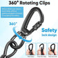Heavy Duty Dog Tie-Out Cable and Stake for Yard Camping, with 30ft Heavy Duty Cable with Spring, for Small Medium Large Dogs up to 210 lbs, 360°Swivel Dog Run- No Tangle, Spiral Dog Stake