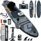 AKSPORT Inflatable Stand Up Paddle Board, SUP Board with All Accessories, Wide Stable Design, Non-Slip Deck, Inflatable Paddle Boards for Youth & Adult