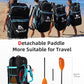 Abahub Adjustable Kayak Paddle 210-230 cm/ 230-250 cm Floating Kayaking Oars Boating Oars Canoeing Oars Black