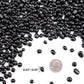 Keedolla 15 Oz Aquarium Fish Tank Gravel Rocks Glass Pebbles Gemstones, Black Glass Stones Vase Filler for Fountain Succulent Plant Decorative Rock Pebble Stone