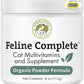 Wholistic Pet Organics Feline Complete - 4 Oz - Multivitamin & Probiotic Powder for Cats - Natural Cat Food & Digestive Support