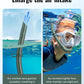 W WSTOO Adults Diving Snorkel Breathing Tube Silicone Flexible Foldable Snorkel Anti-Drop for Freediving Swim Training,Diving and Scuba Diving,Easy to Carry for Travel