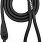 Rope Dog Leash, 4 ft Heavy Duty Dog Leash with Aviation Aluminum Auto Locking Carabiner, Strong Nylon Pet Lead for Small, Medium, Large Dogs (Black, 4FT)