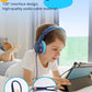 Tronsmart Kids Headphone for School Travel, Foldable Safe Volume 85/93dB, HD Stereo Sound Over-Ear Boys Girls Headphones for Kid, 3.5mm Kids Headphones with Cord for iPad, Kindle, Tablets,KH01(Blue)