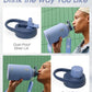 Coolflask 64 oz Water Bottle with Strap, Insulated Half Gallon Large Water Jug with Straw & Spout Lids, Stainless Steel Metal Flask, Keep Cold 48h Hot 24h, Leak Proof & Non-BPA, Dutch Blue