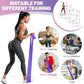 5 Pcs Resistance Bands, Professional Exercise Bands Elastic Stretch Bands for Fitness Yoga Pilates Stretching Strength Training, Workout Bands for Women and Men Home Gym