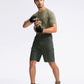 Pudolla Men's Hiking Cargo Shorts 9" Lightweight Outdoor Work Shorts for Men Travel Golf Camping Casual with 5 Zipper Pockets