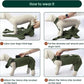 Kuoser Thigh Wound Protective Sleeve for Dogs, Dog Surgery Recovery Suit for Rear Legs, Dog Recovery Sleeve for Female Male Dogs, Dog Onesie After Surgery Pet Surgical Suit for Spay Neuter, Green L