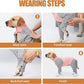 Dog Recovery Suit, Abdominal Wound After Surgery Wear, Prevent Licking Wounds, E-Collar & Cone Alternatives, Long Sleeve Postoperative Shirts Dog Pajamas Prevent Shedding(Large, Pink)