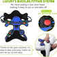 Dog Harness, Adjustable Reflective Dog Vest No Pull Dog Harness with Badge and Bow Tie for Puppy Small Medium Large Dogs