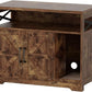 Cat Litter Box Enclosure, Hidden Litter Box Furniture with Scratch Pad, Farmhouse Indoor Cat House Washroom End Table, Rustic Brown