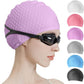Tripsky Silicone Swim Cap,Comfortable Bathing Cap Ideal for Curly Short Medium Long Hair, Swimming Cap for Women and Men, Shower Caps Keep Hairstyle Unchanged…