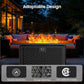 Ciays 43-Inch Rectangular Propane Fire Pit with 60,000 BTU Output, Gas with Cover and Rocks, Table CSA-Certified 2 in 1Table Gatherings Parties with 304 Stainless Steel H-Burner