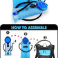 Hydration Pack with 2L or 3L Water Bladder & Cooler Bag > Keeps Drink Cool & Protects Bladders > Camelback Reservoir for Hydration Backpack, Tasteless & BPA Free, Quick Release Tube & Shutoff Valve
