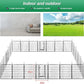 BestPet Dog Playpen Indoor 40 inch 24 Panels Metal Dog Pen Pet Dog Fence Outdoor Exercise Pen with Doors,Pet Puppy Playpen for RV Camping Yard, Black